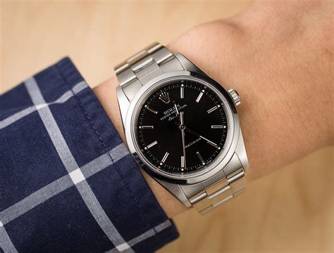 rolex air king black face|rolex air king 14000 value.